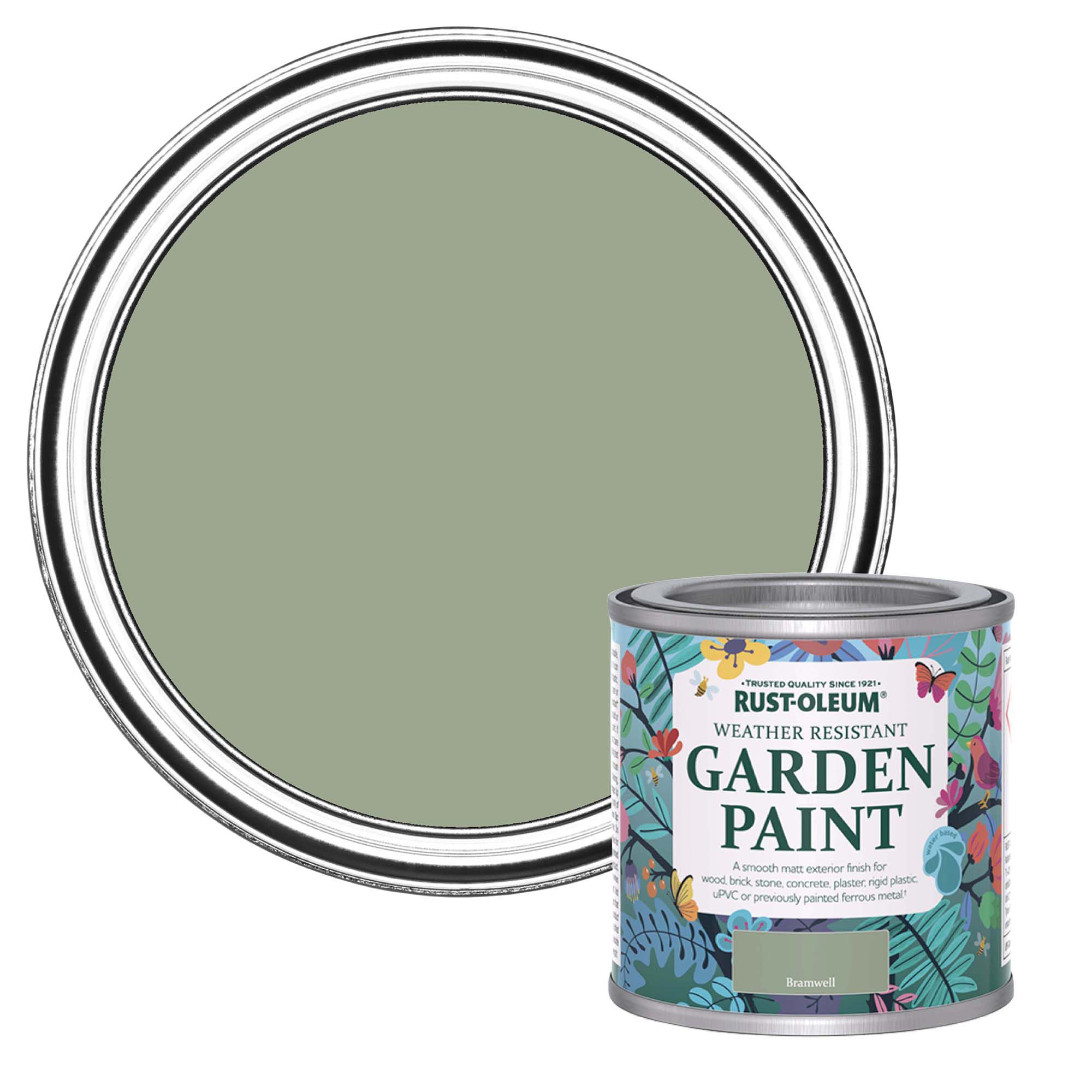 Rust-Oleum Bramwell Matt Multi-surface Garden Paint, 125ml Tin