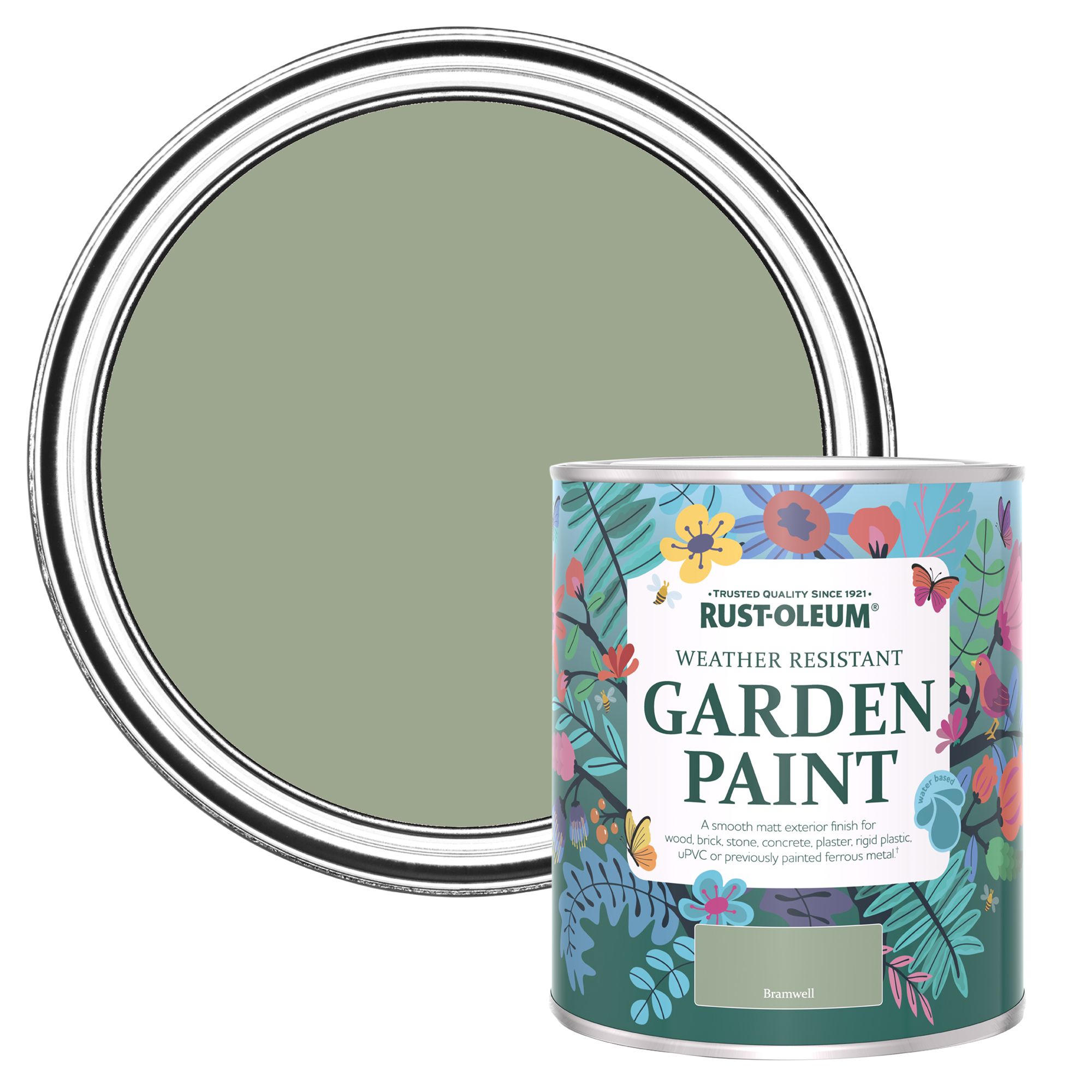 Rust-Oleum Bramwell Matt Multi-surface Garden Paint, 750ml Tin