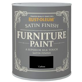 Rust-Oleum Carbon Satin Furniture paint, 750ml