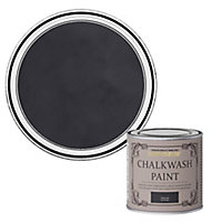 Rust-Oleum Chalkwash Charcoal Flat matt Emulsion paint, 125ml