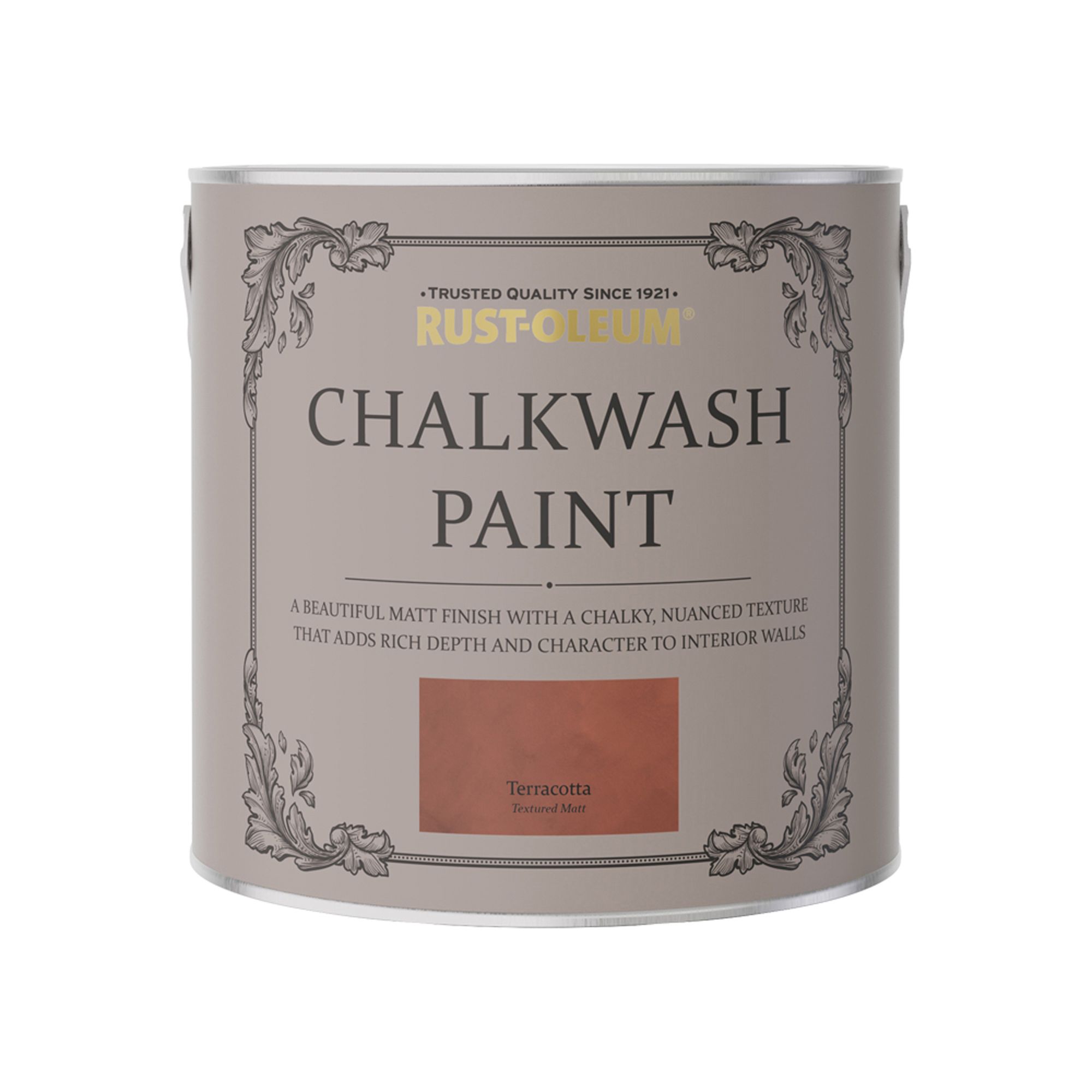 Rust-Oleum Chalkwash Terracotta Flat matt Emulsion paint, 2.5L