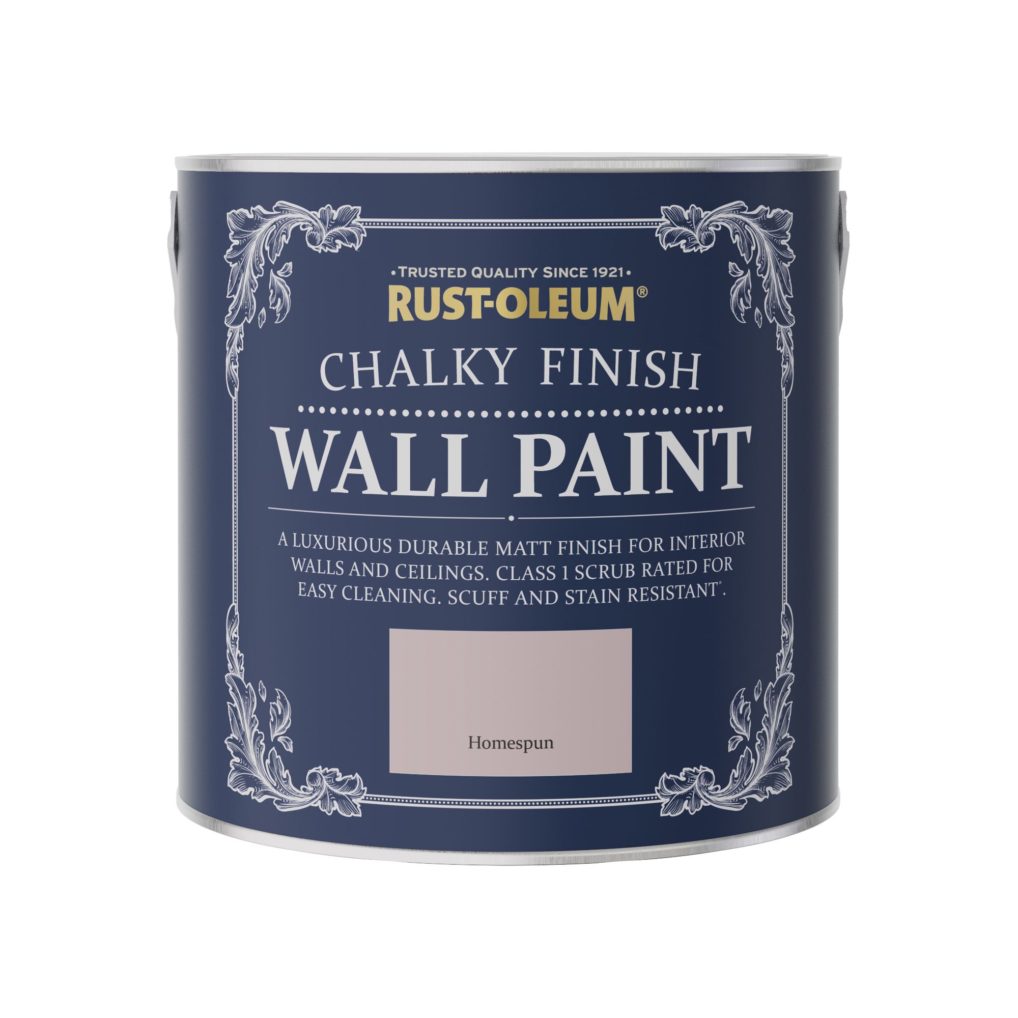 Rust-Oleum Chalky Finish Wall Homespun Flat matt Emulsion paint, 2.5L