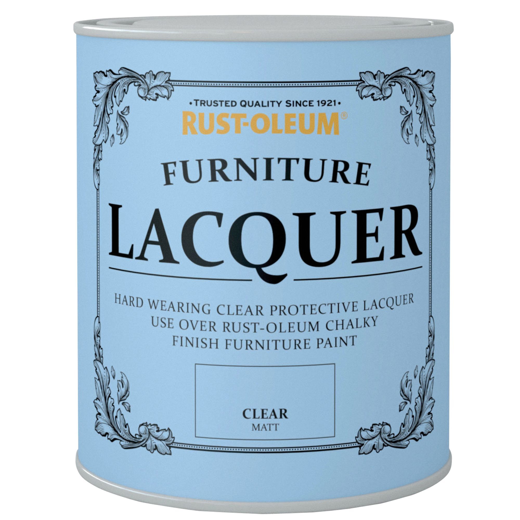RustOleum Clear Matt Furniture Lacquer, 0.75L DIY at B&Q