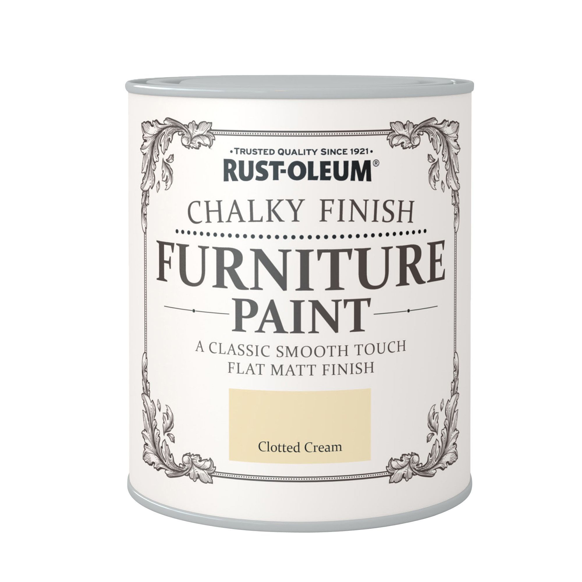 Rust-Oleum Clotted cream Chalky effect Matt Furniture paint, 125ml