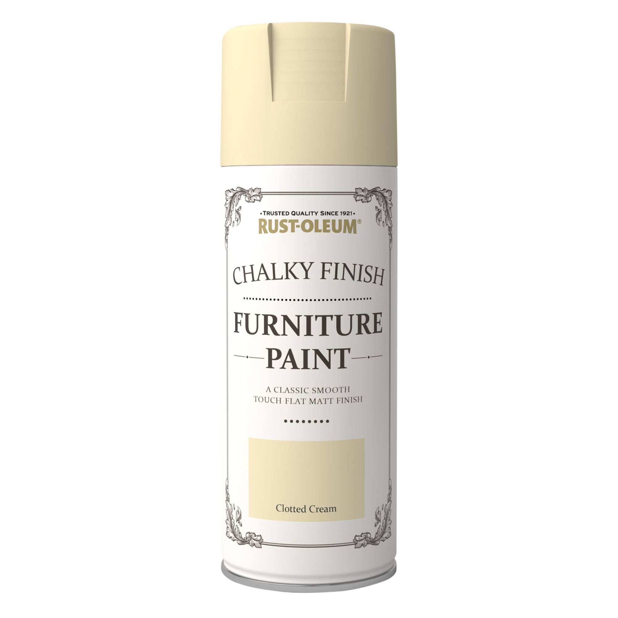 Rust-Oleum Clotted cream Flat matt Furniture paint, 400ml