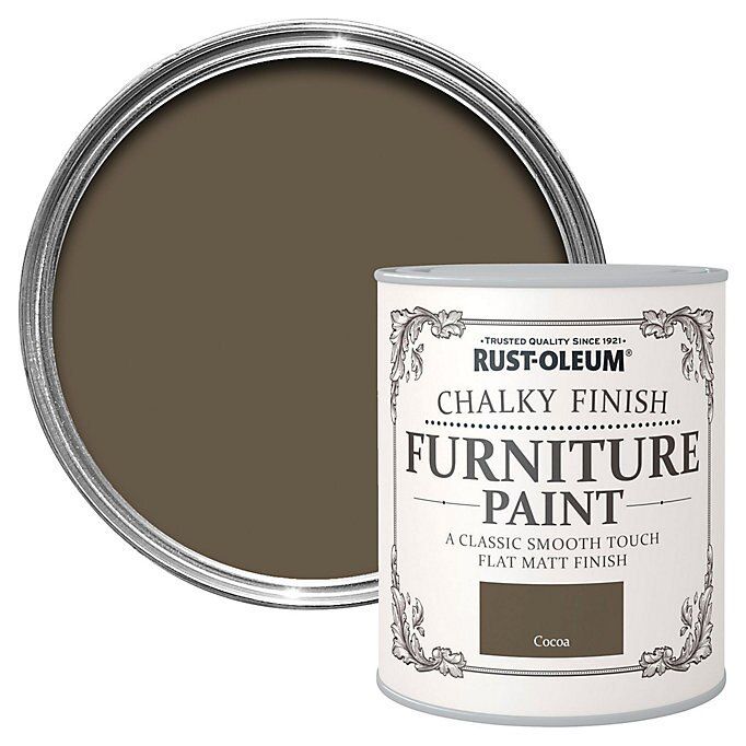 Rust-Oleum Cocoa Chalky effect Matt Furniture paint, 125ml