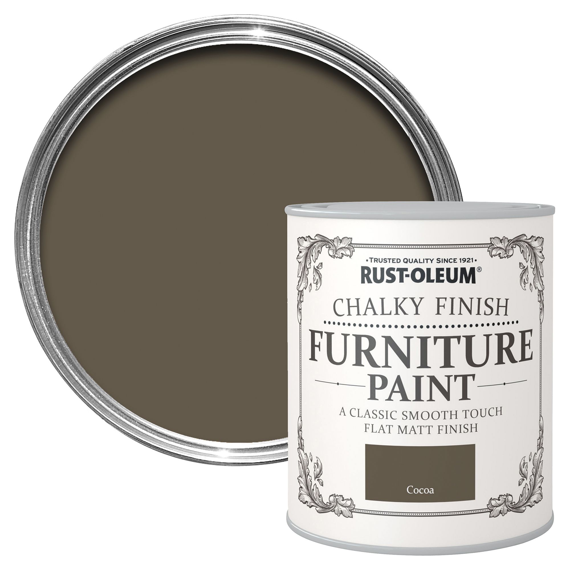 Rust-Oleum Cocoa Chalky effect Matt Furniture paint, 750ml | DIY at B&Q