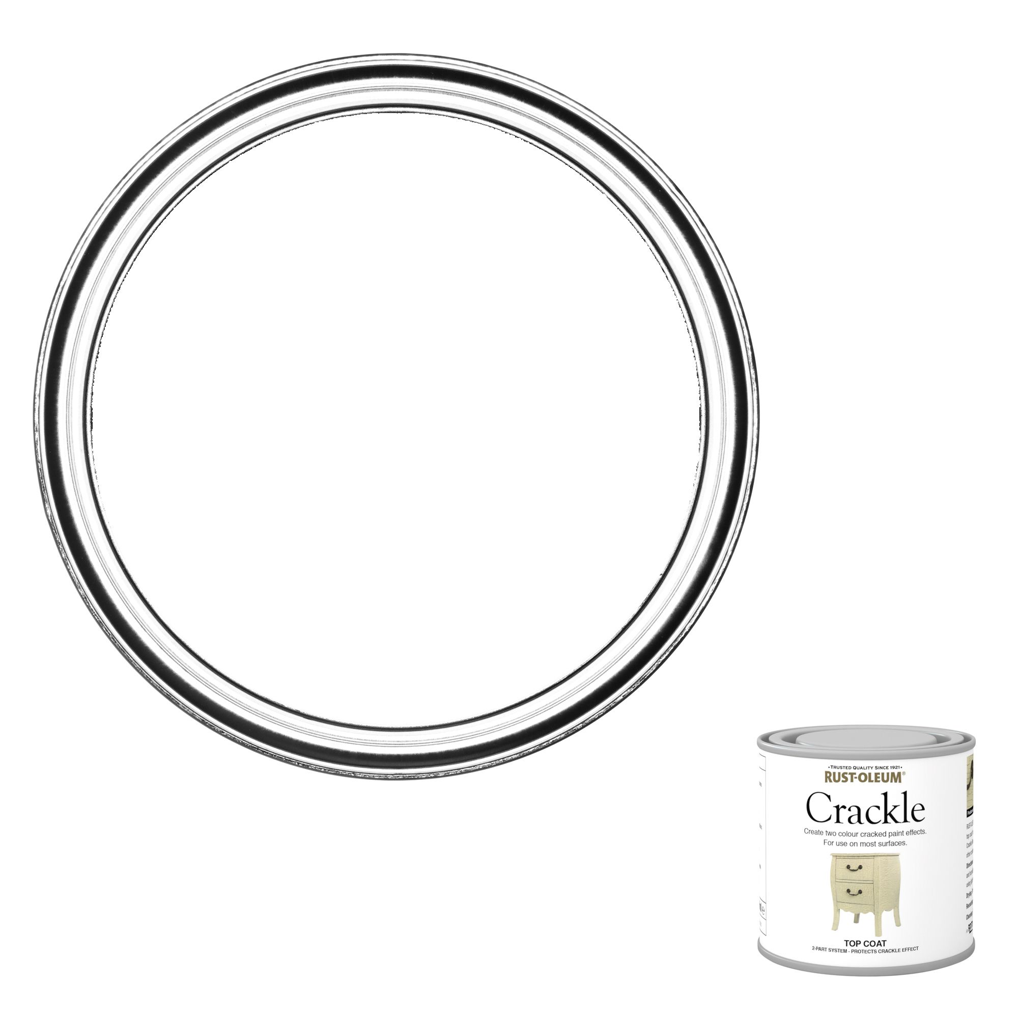 Rust-Oleum Crackle Clear Matt Furniture paint, 125ml