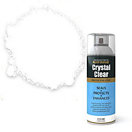 Rust-Oleum Crystal clear Clear Gloss Lacquer Spray paint, 400ml