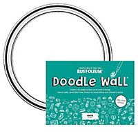 Rust-Oleum Doodle wall White dry Gloss Erase paint kit, 0.5L