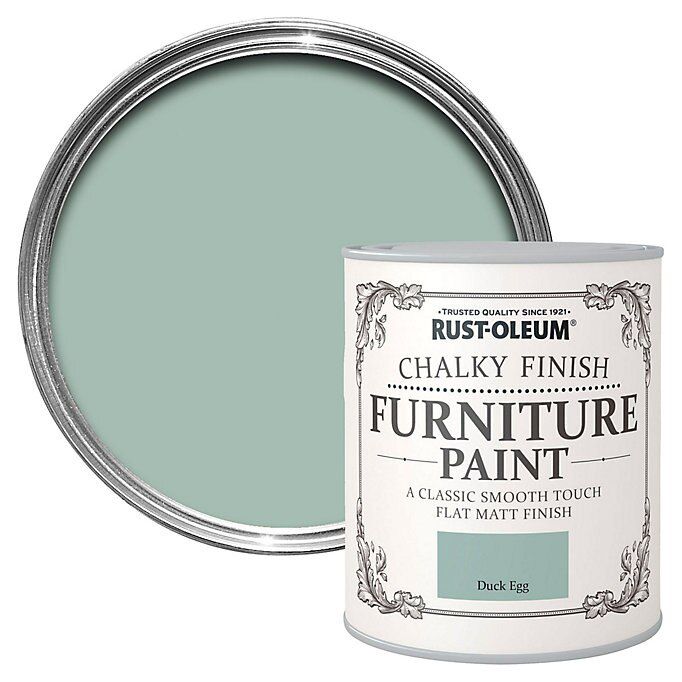 RustOleum Duck egg Chalky effect Matt Furniture paint, 125ml DIY at B&Q