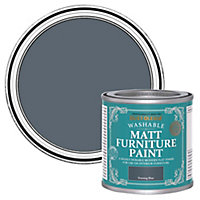 Rust-Oleum Evening Blue Matt Furniture paint, 125ml