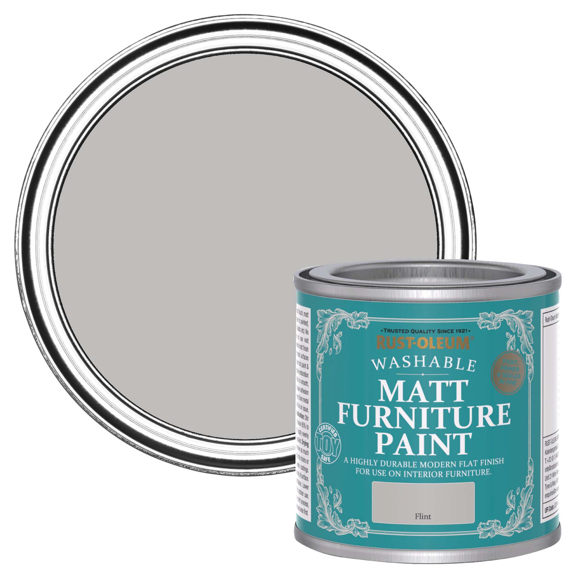 Rust-Oleum Flint Matt Furniture Paint, 125ml | DIY At B&Q