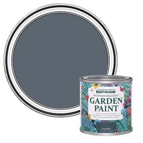 Rust-Oleum Garden Paint Evening Blue Matt Multi-surface Garden Paint, 125ml Tin