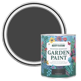 Rust-Oleum Garden Paint Natural Charcoal Matt Multi-surface Garden Paint, 750ml Tin