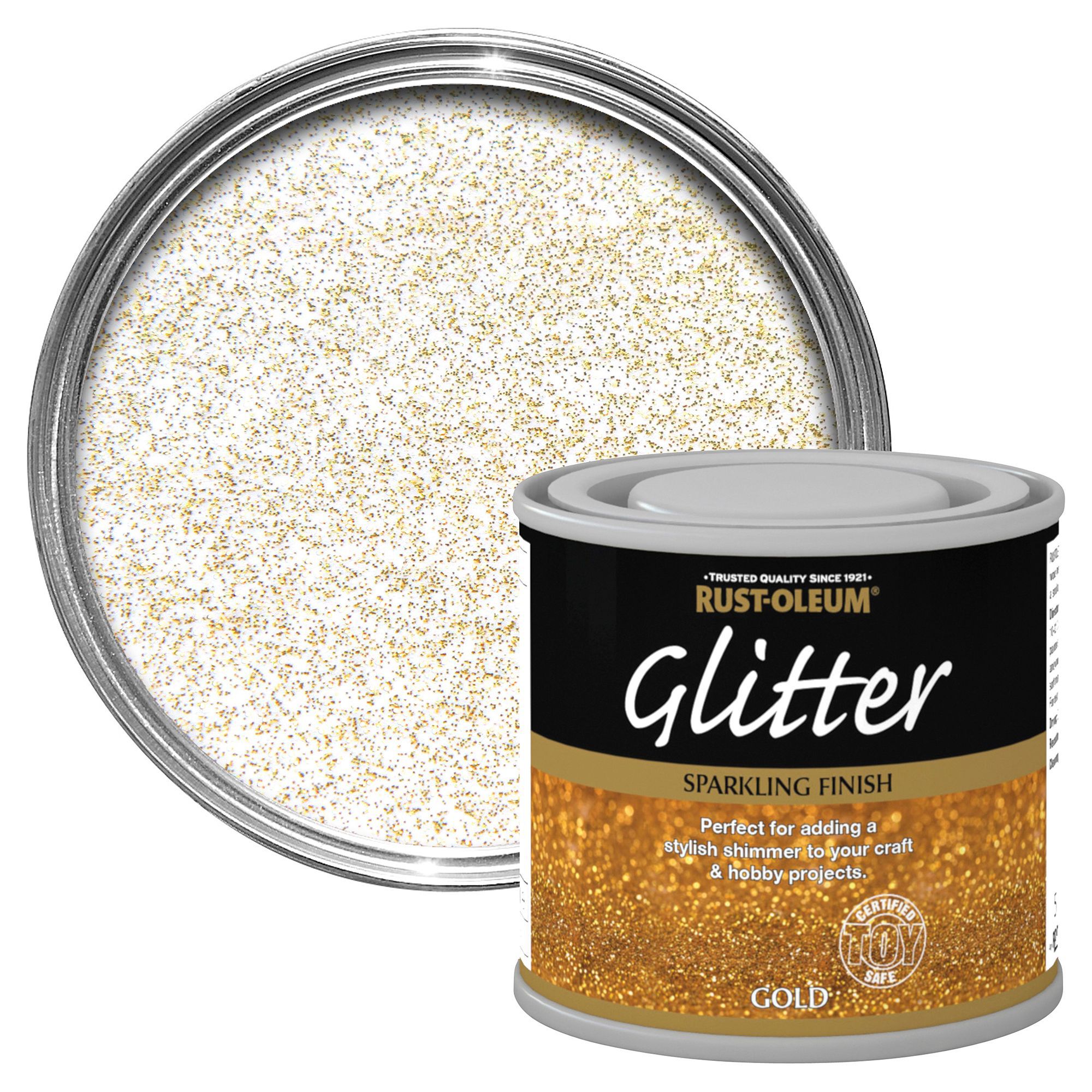 Rust-Oleum Glitter Satin Harvest Gold Glitter Latex Interior Paint  (1-quart) in the Interior Paint department at