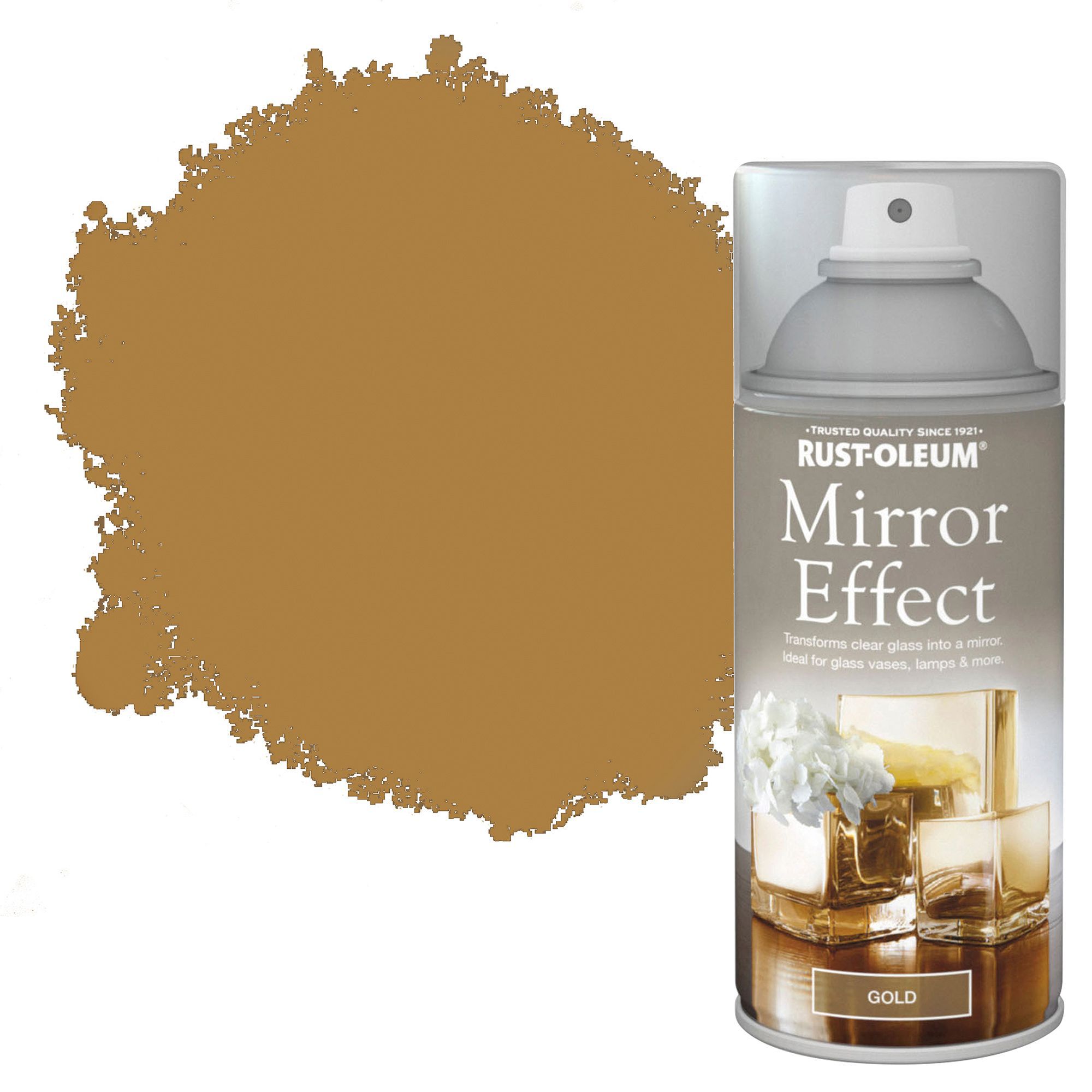 Rust-Oleum Gold mirror effect Multi-surface Spray paint, 150ml