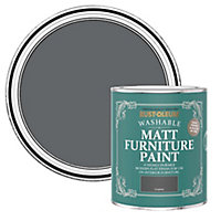 Rust-Oleum Graphite Matt Furniture paint, 750ml