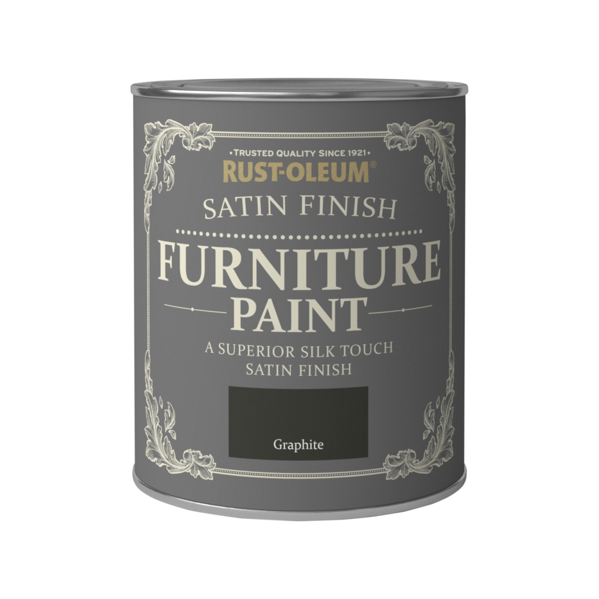 Rust-Oleum Graphite Satin Furniture paint, 750ml | DIY at B&Q