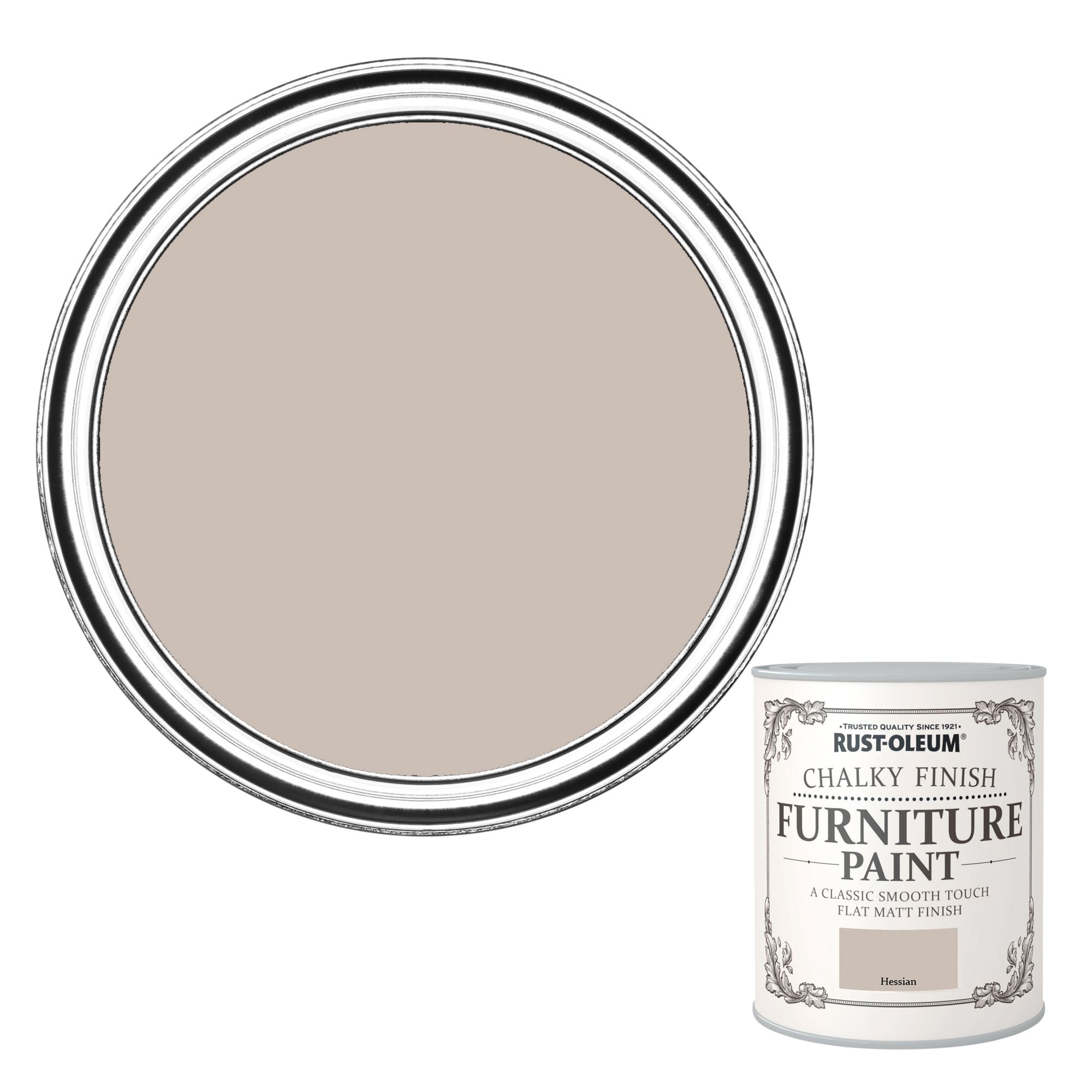 RustOleum Hessian Flat matt Furniture paint, 125ml DIY at B&Q