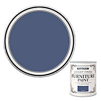 Rust-Oleum Ink blue Flat matt Furniture paint, 750ml