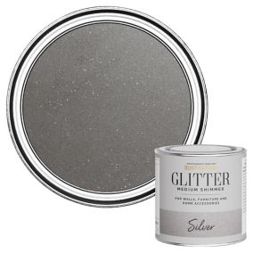 Rust-Oleum Medium Shimmer Silver Glitter effect Mid sheen Multi-surface Topcoat Paint glitter, 250ml