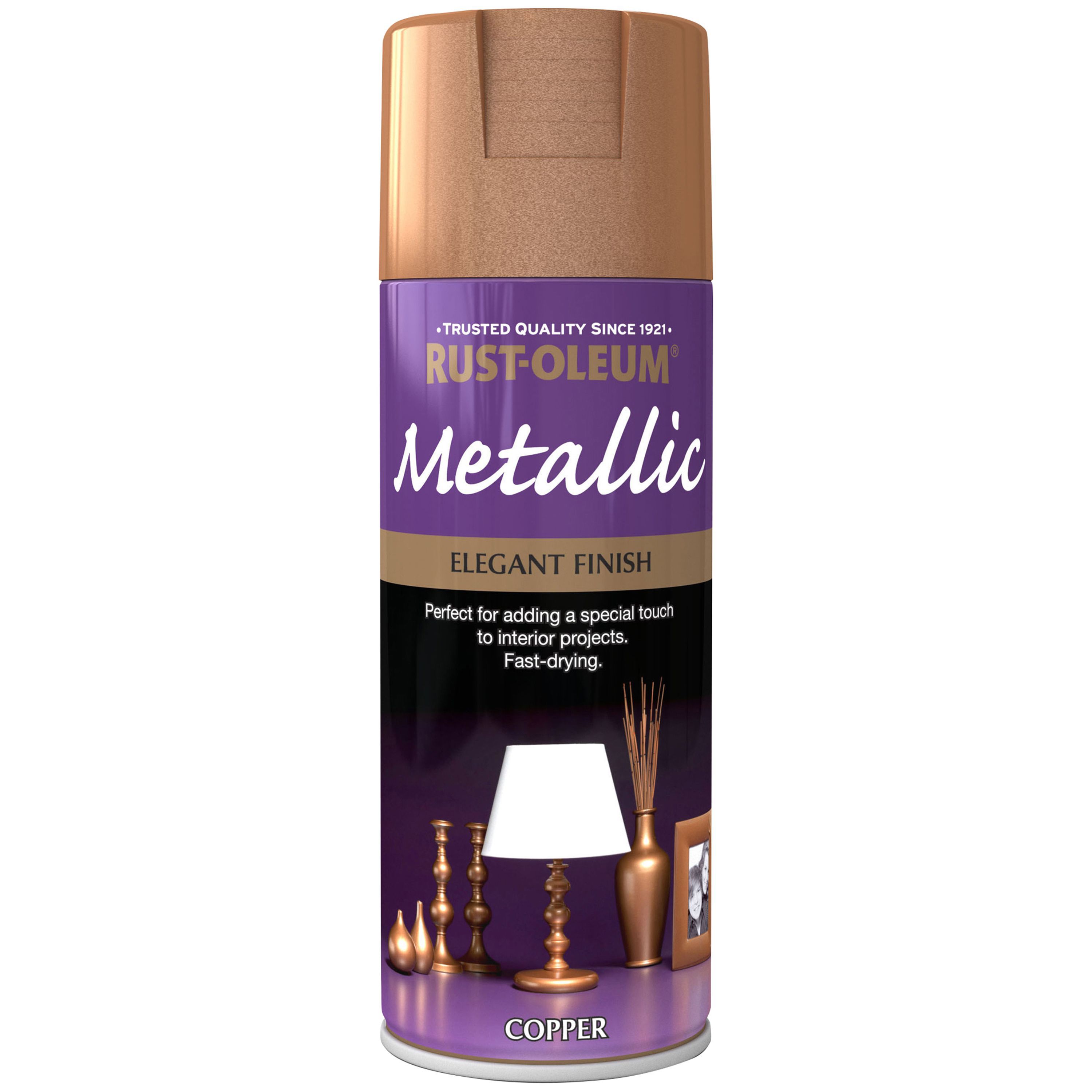 Rust-Oleum Metallic Copper effect Multi-surface Spray paint, 400ml