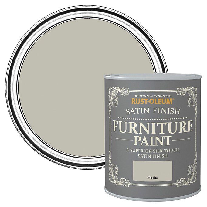 Rust Oleum Mocha Satinwood Furniture paint 750ml DIY at B Q