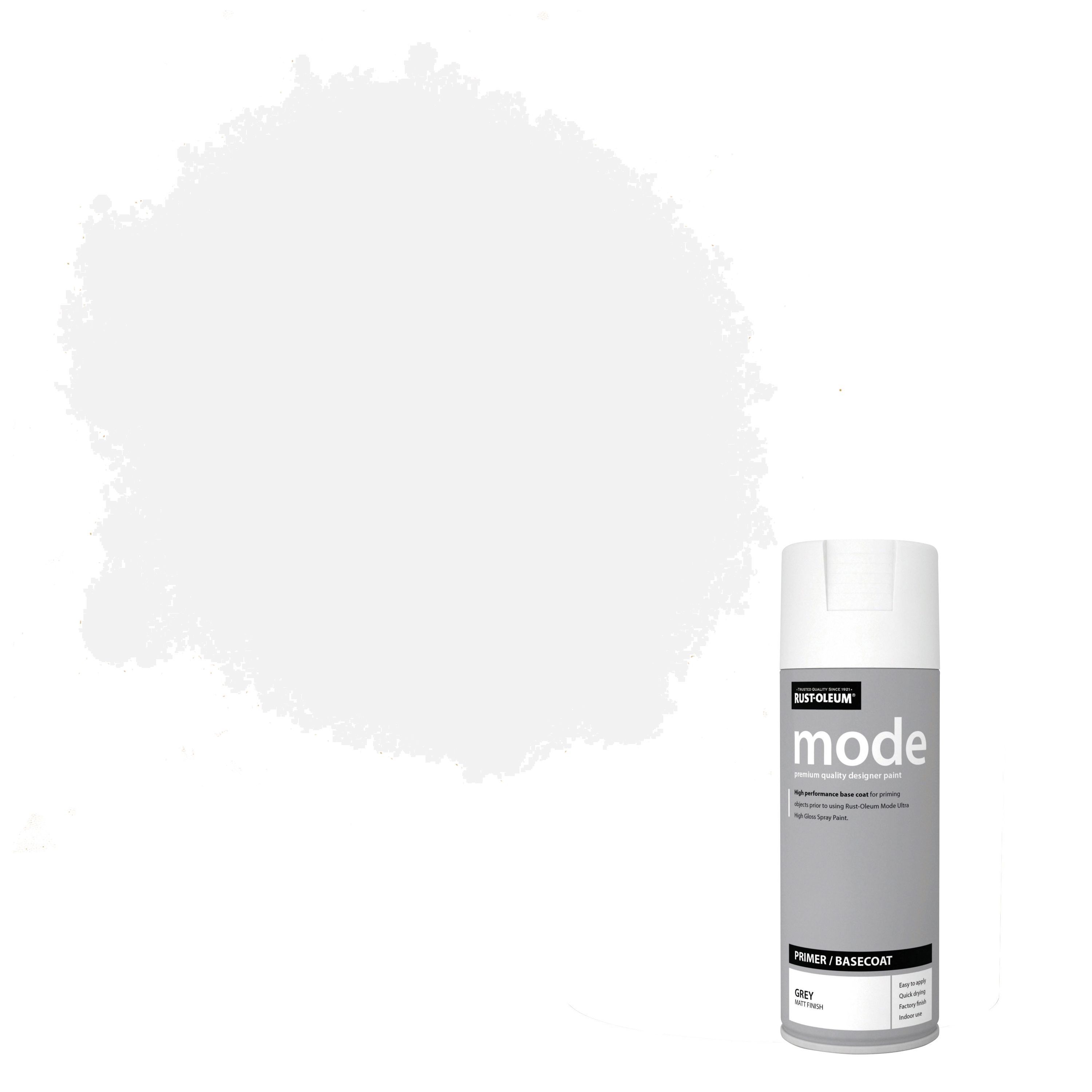 Rust-Oleum Mode Grey Matt Multi-surface Primer Spray paint, 400ml