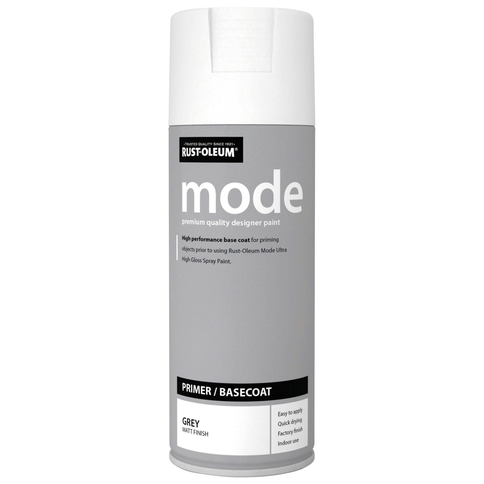 Rust-Oleum Mode Grey Matt Multi-surface Primer Spray paint, 400ml