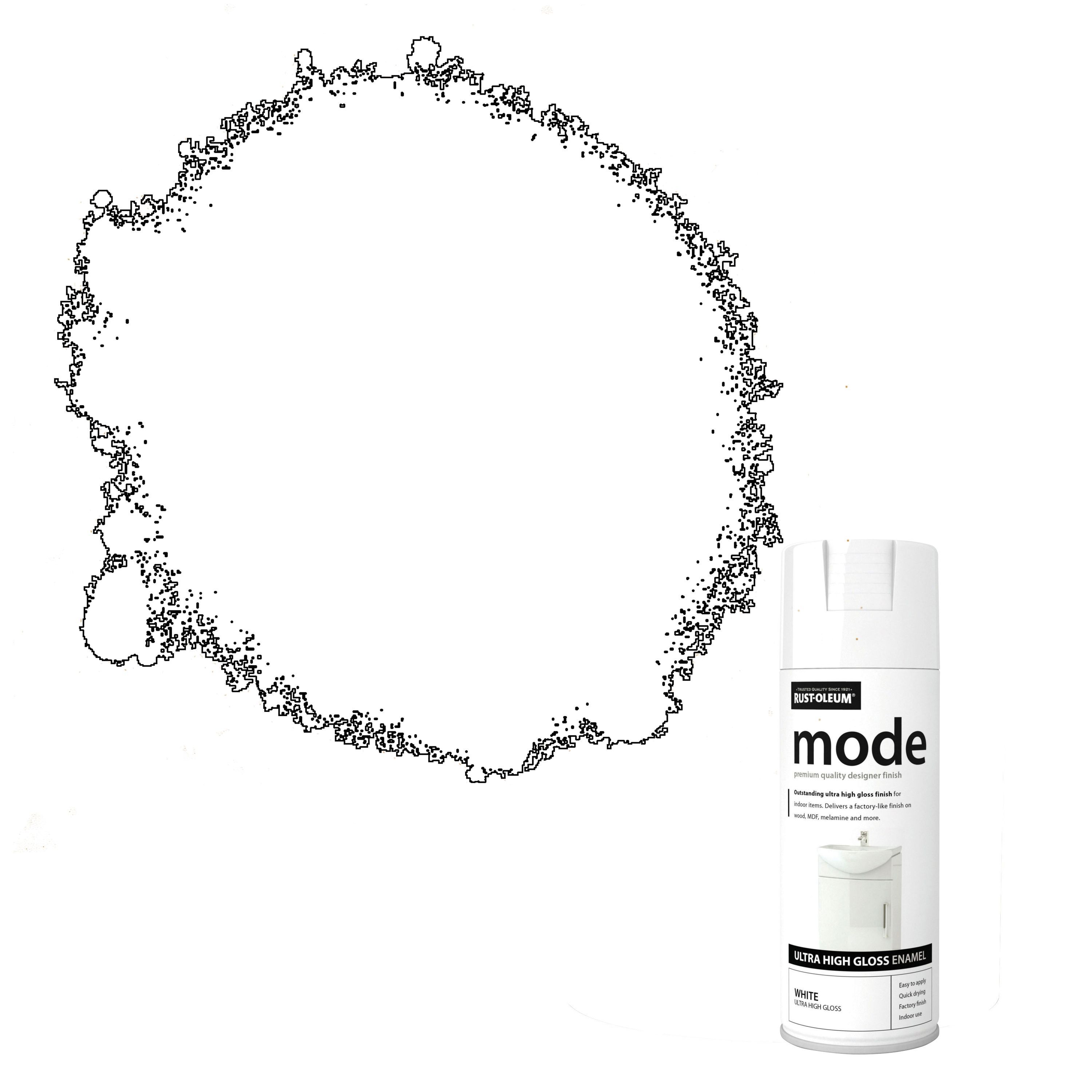 Rust-Oleum Mode White Gloss Multi-surface Spray paint, 400ml
