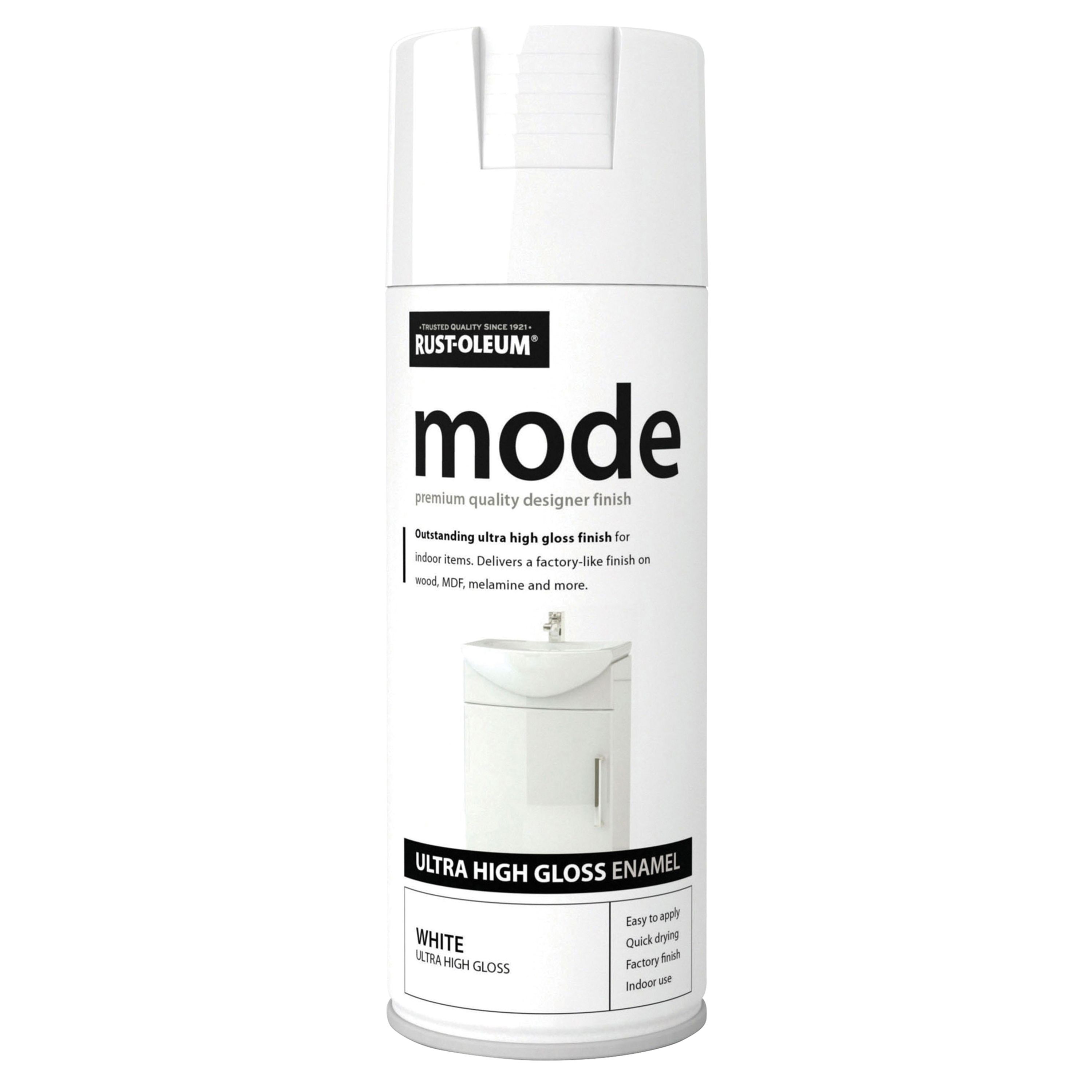 Rust-Oleum Mode White Gloss Multi-surface Spray paint, 400ml
