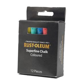 Rust-Oleum Multicolour Chalk, Pack of 12