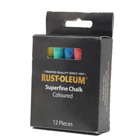 Rust-Oleum Multicolour Temporary Chalk, Pack of 12