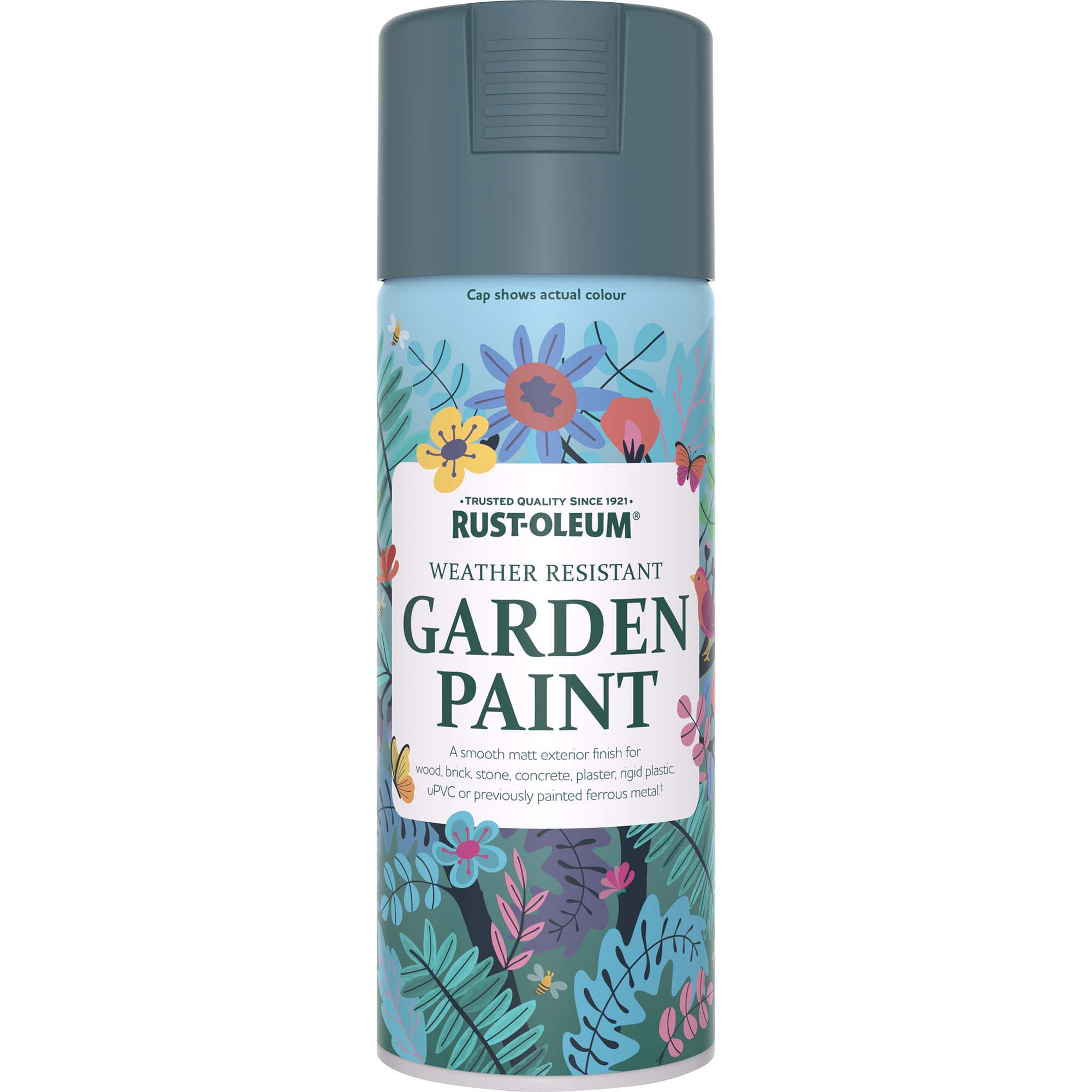 Rust-Oleum Pacific State Matt Multi-surface Exterior Topcoat Paint, 400ml Spray can
