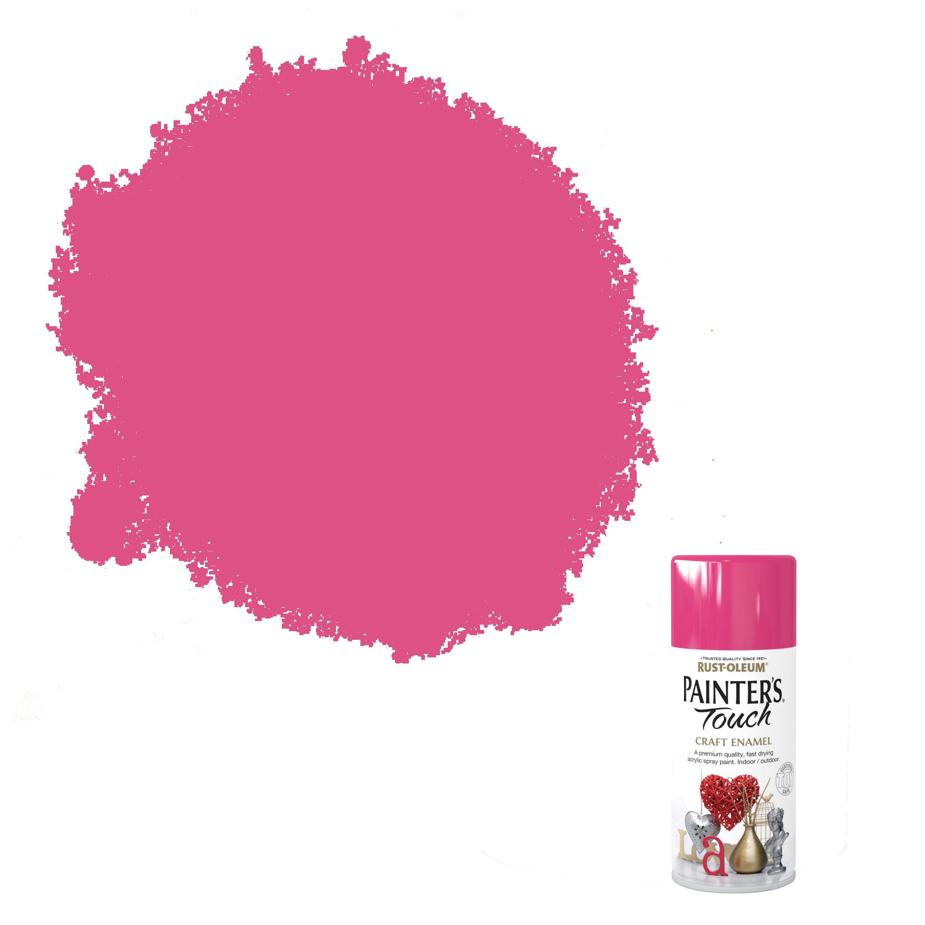 Rust-Oleum Painter's Touch Blossom pink Gloss Multi-surface Decorative spray paint, 150ml