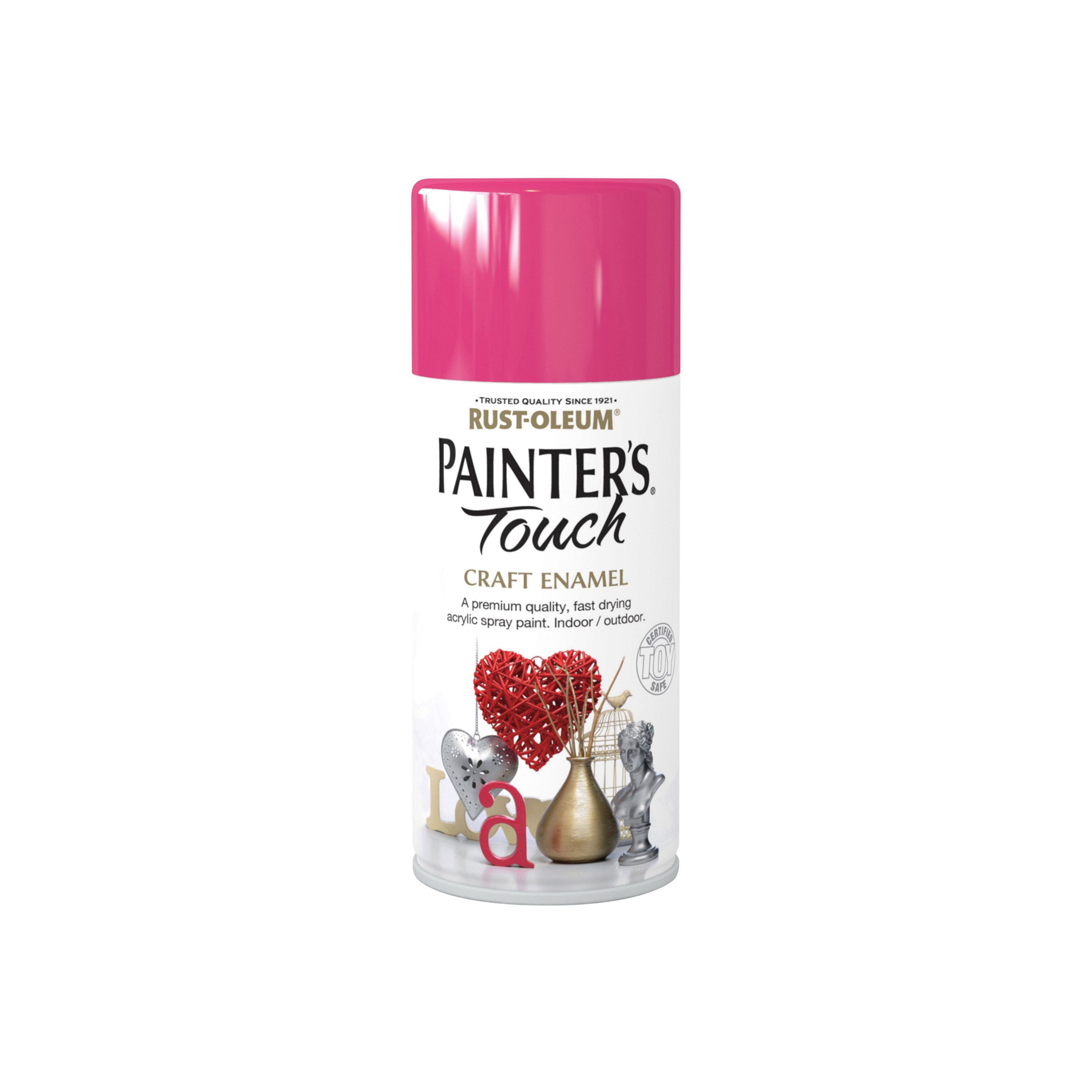 Rust-Oleum Painter's Touch Blossom pink Gloss Multi-surface Decorative spray paint, 150ml