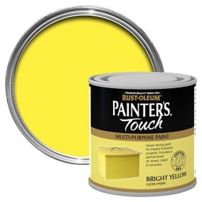 Rust-Oleum Painter's touch Bright yellow Gloss Multi-surface paint, 250ml