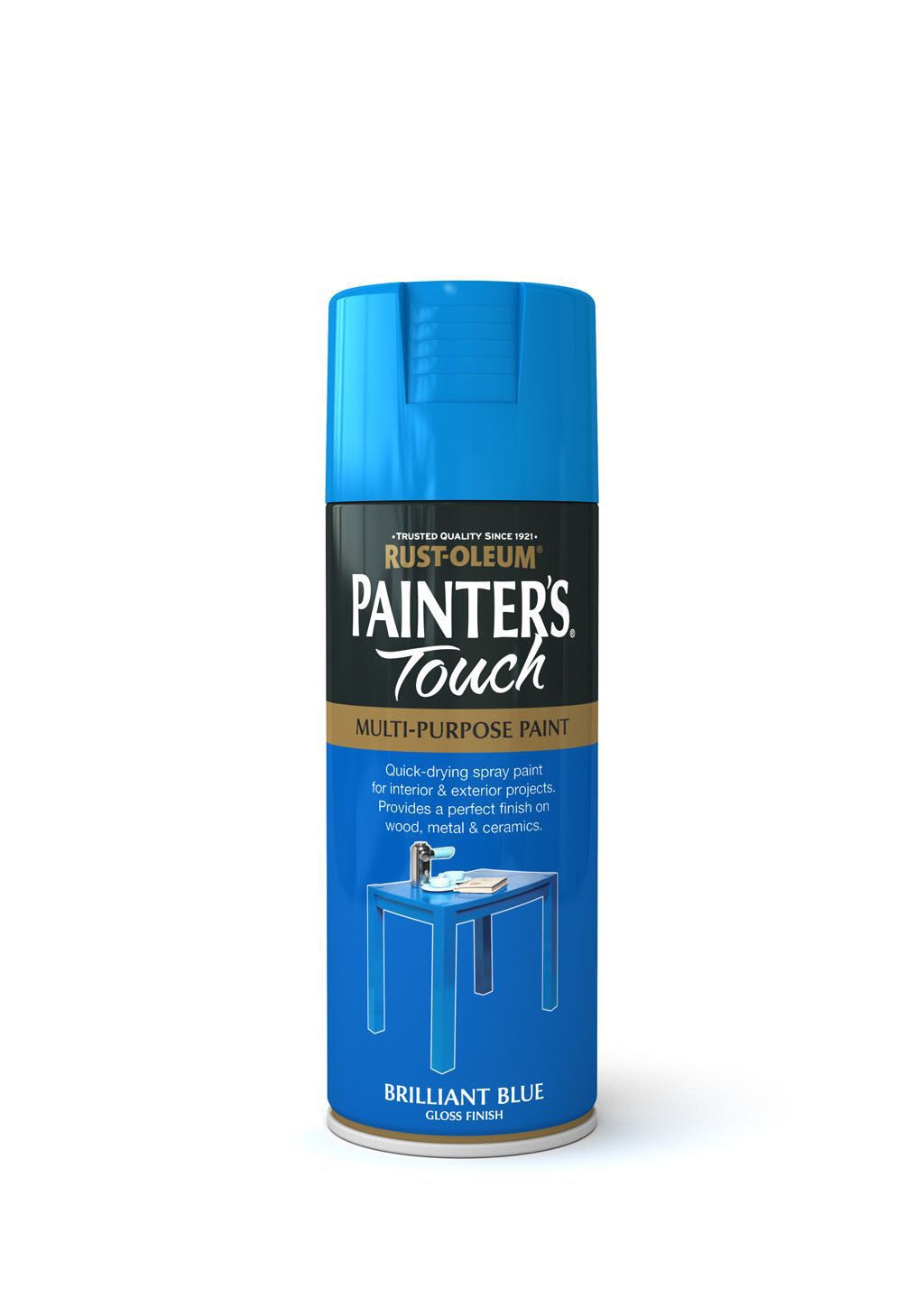 Rust-Oleum Painter's Touch Brilliant blue Gloss Multi-surface Decorative spray paint, 400ml