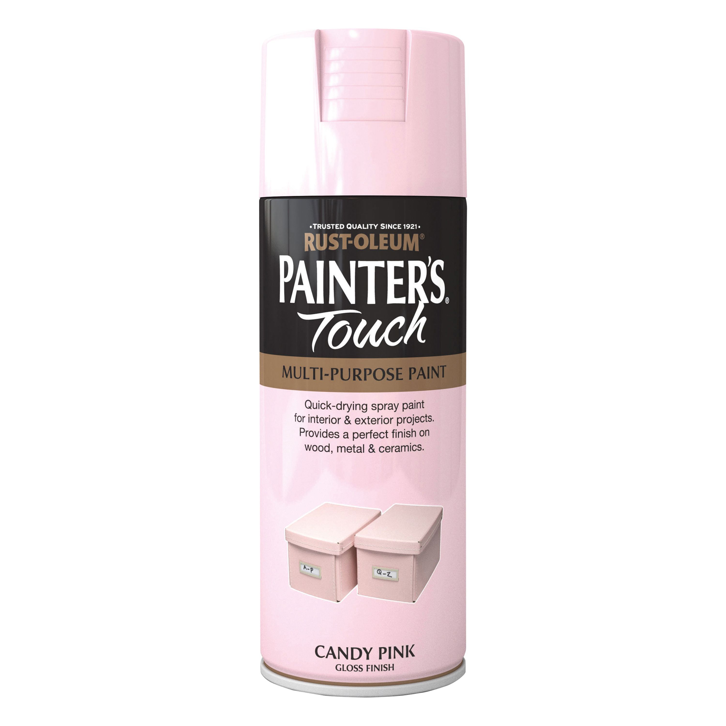Rust-Oleum Painter's Touch Candy pink Gloss Multi-surface Decorative spray paint, 400ml