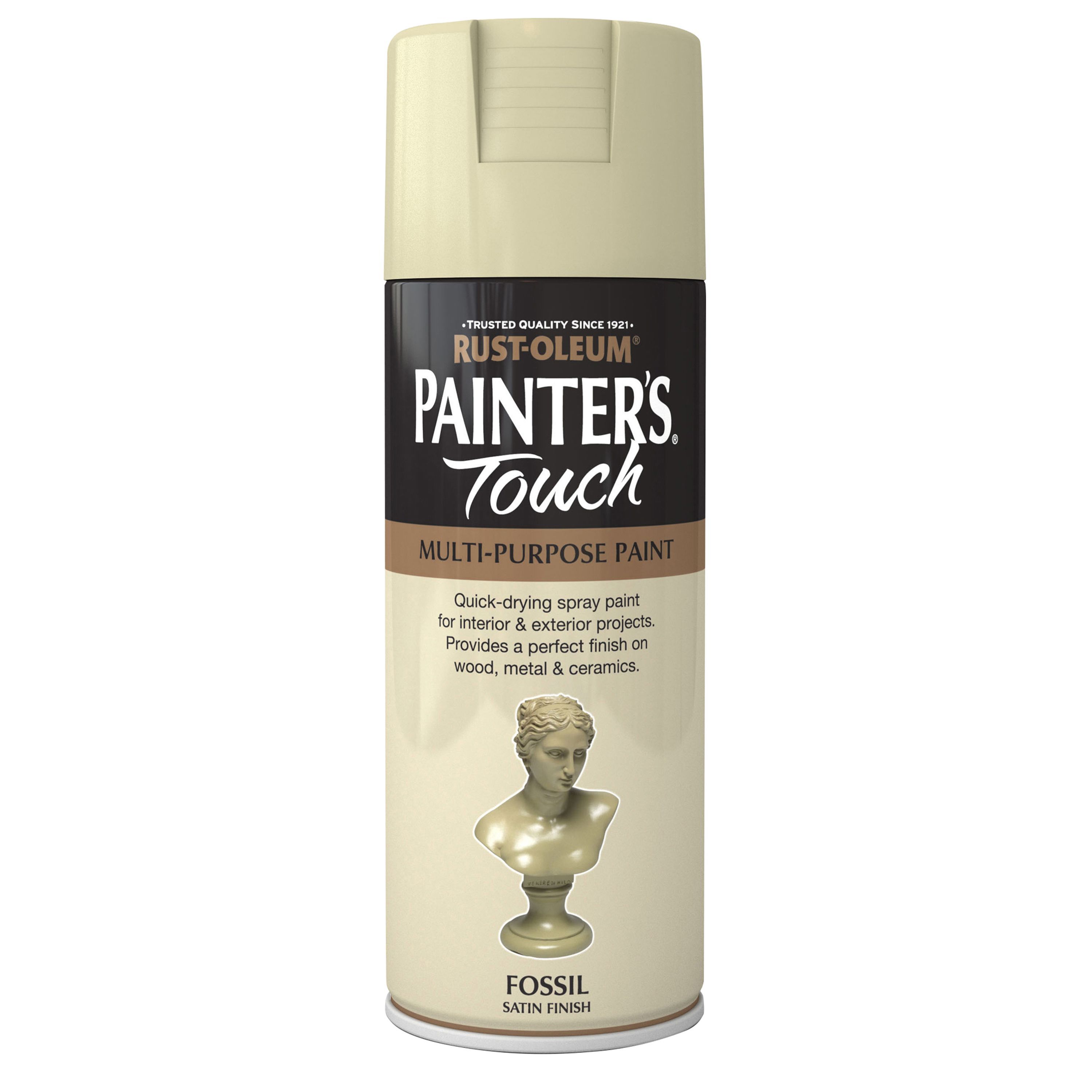 Rust-Oleum Painter's Touch Fossil Satinwood Multi-surface Decorative spray paint, 400ml