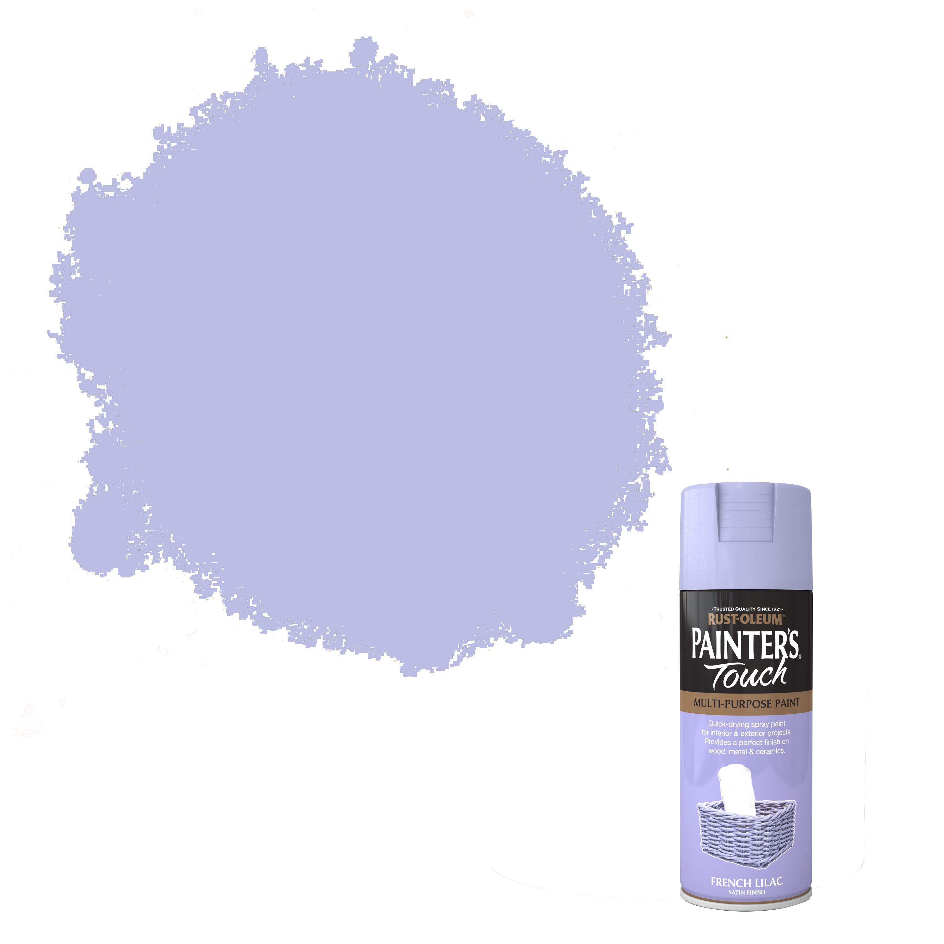 Rust-Oleum Painter's Touch French lilac Satinwood Multi-surface Decorative spray paint, 400ml