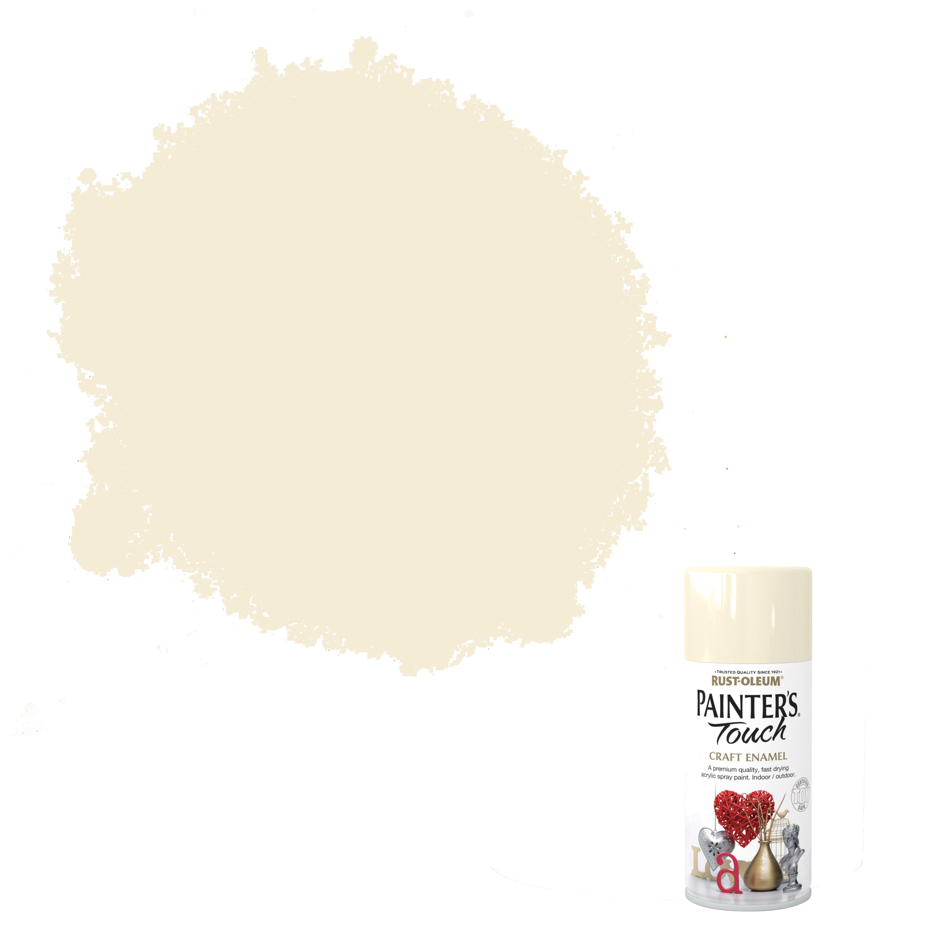 Rust-Oleum Painter's Touch Heirloom White Satinwood Multi-surface Decorative Spray Paint, 400ml 