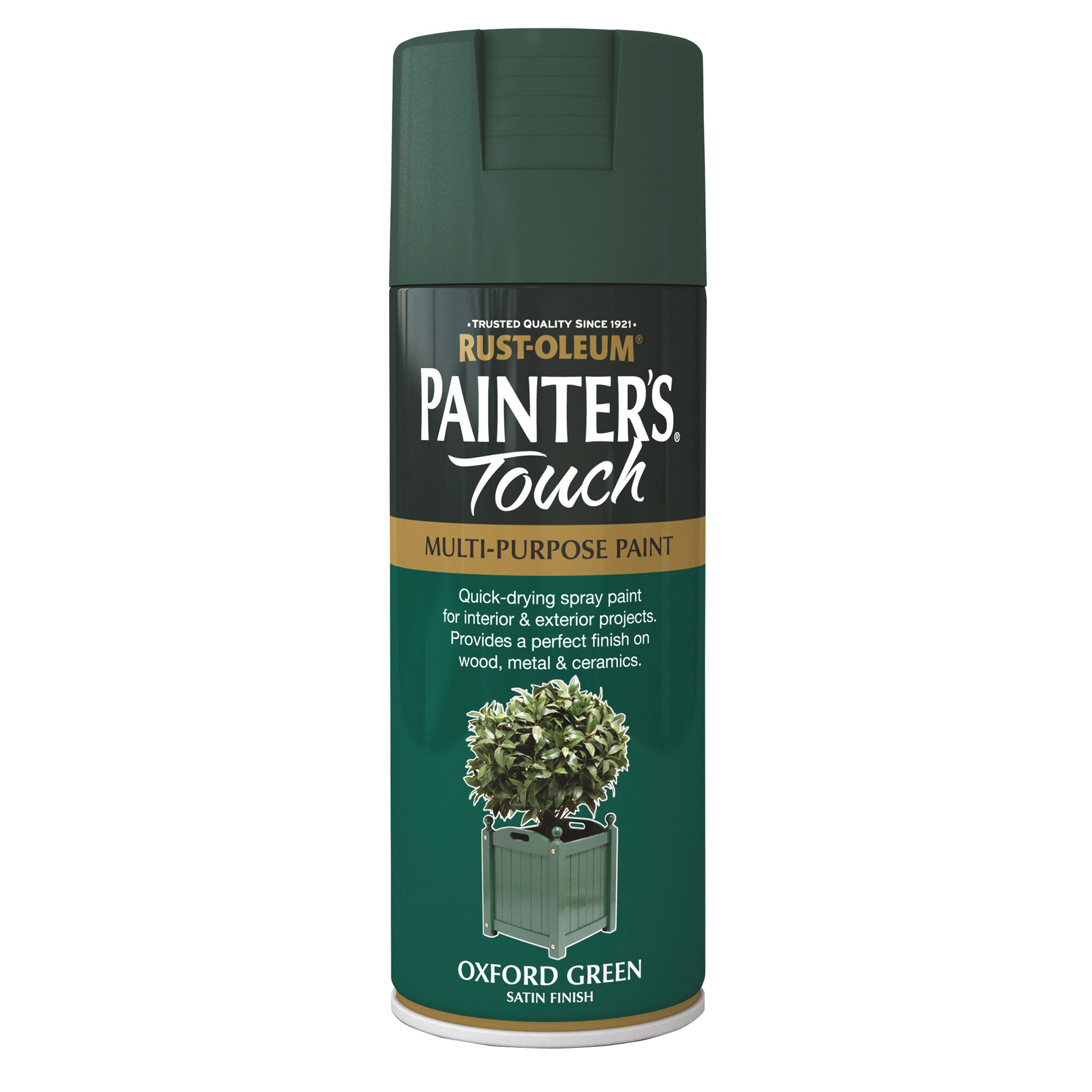 Rust-Oleum Painter's Touch Oxford green Satinwood Multi-surface Decorative spray paint, 400ml