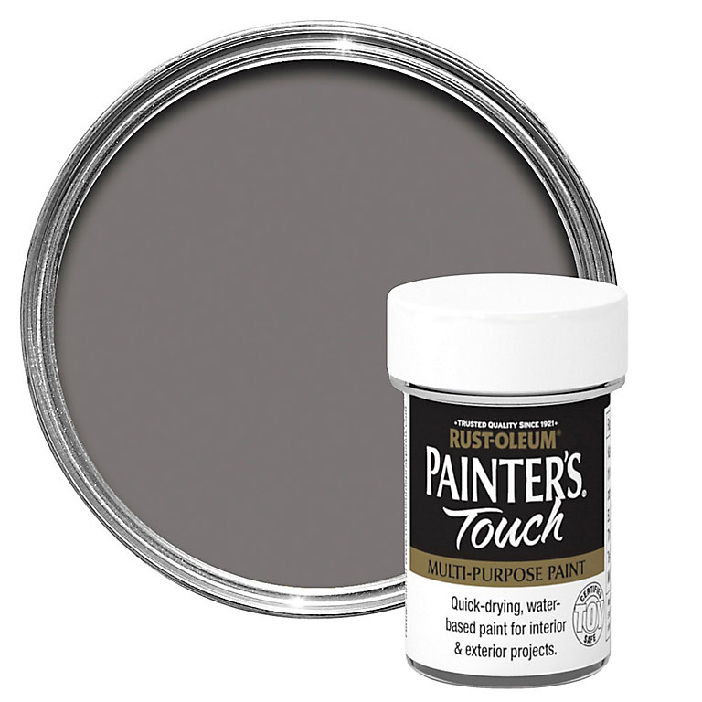 Rust Oleum Painter S Touch Pewter Metallic Effect Multi Surface Paint 20ml Diy At B Q - Pewter Coloured Spray Paint