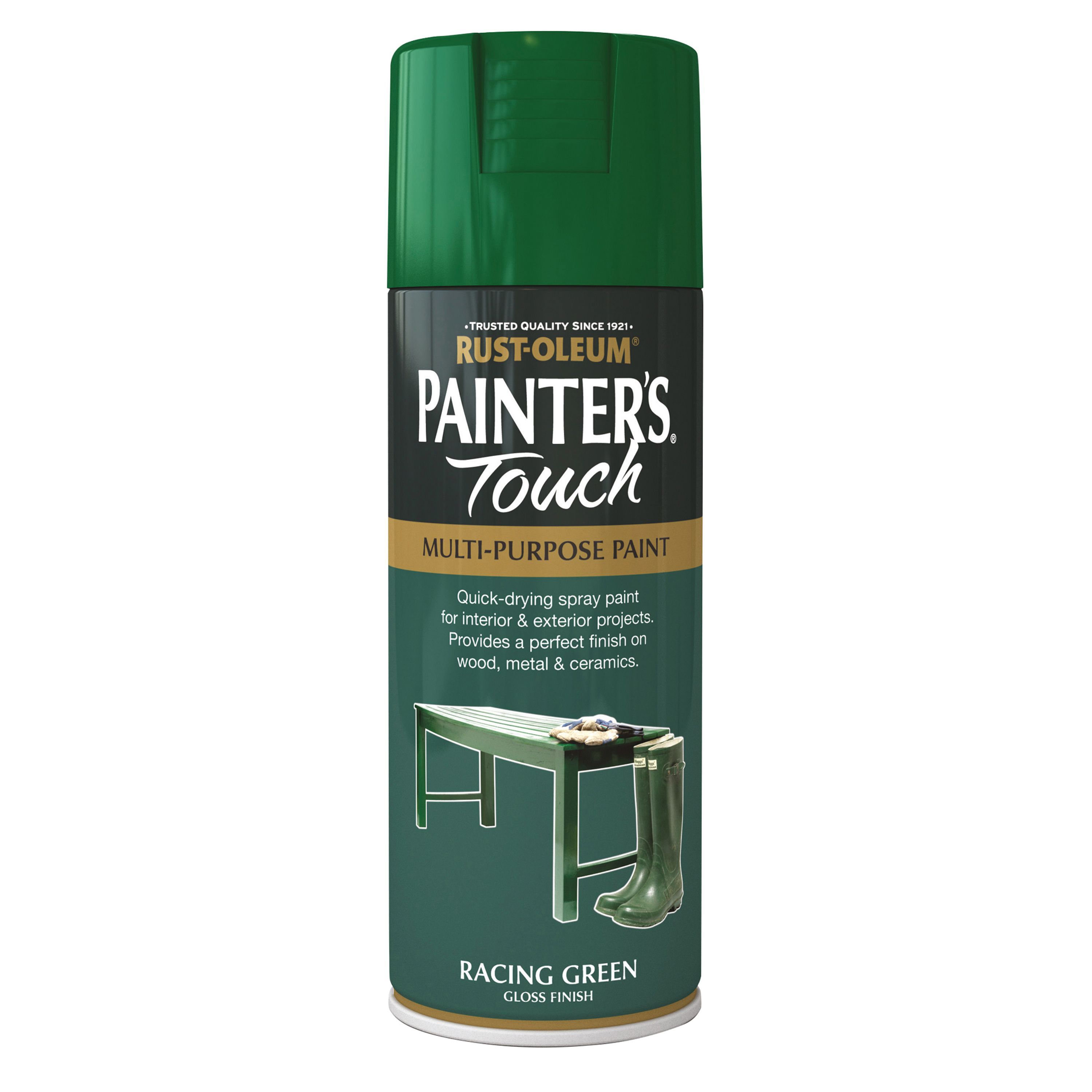 Rust-Oleum Painter's Touch Racing green Gloss Multi-surface Decorative spray paint, 400ml