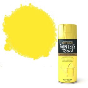 Rust-Oleum Painter's Touch Sun yellow Gloss Multi-surface Decorative spray paint, 400ml