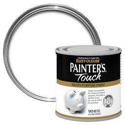 Rust-Oleum Painter's touch White Gloss Multi-surface paint, 250ml