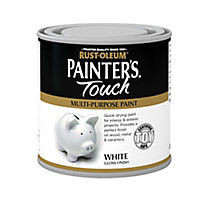 Rust-Oleum Painter's touch White Gloss Multi-surface paint, 250ml