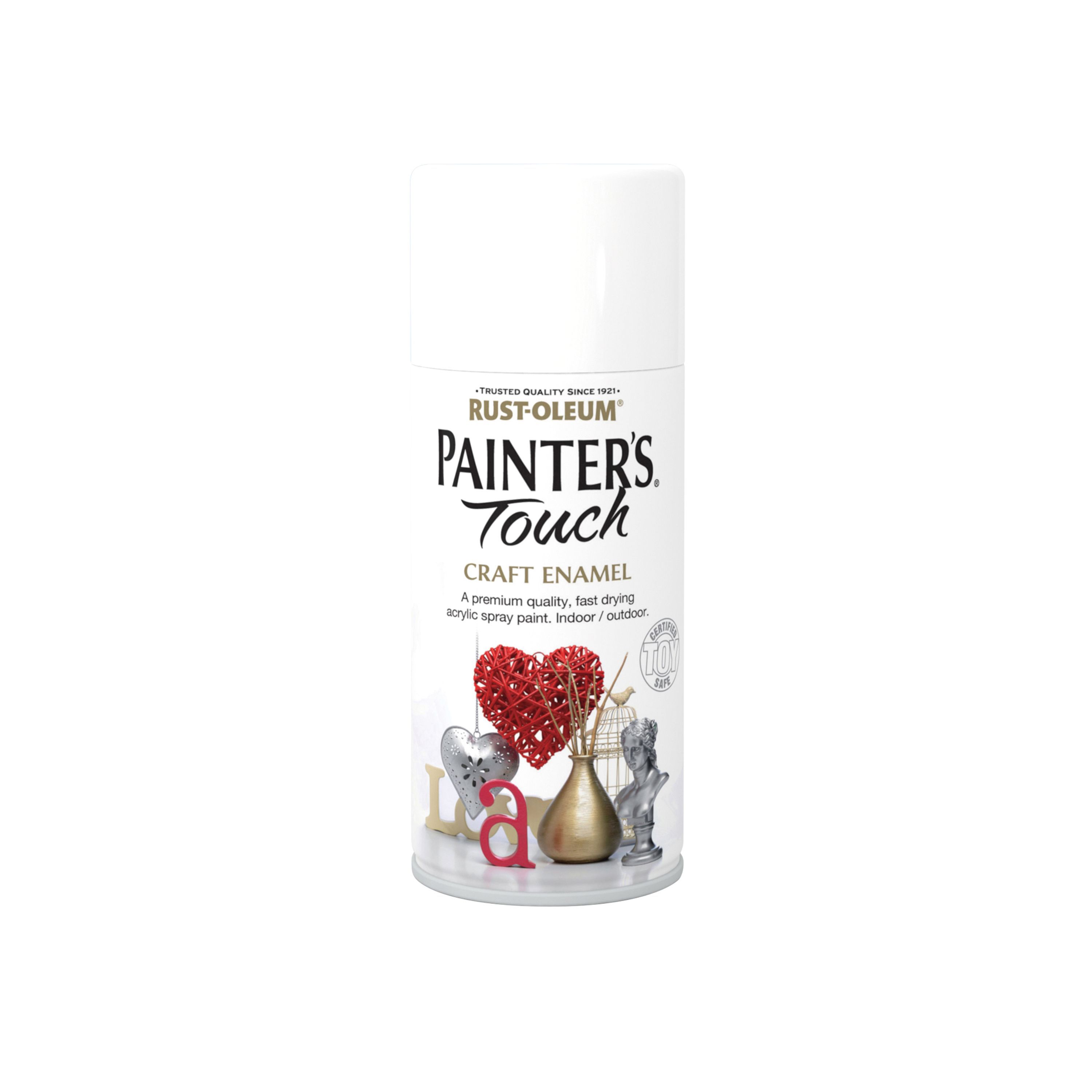 Rust-Oleum Painter's Touch White Matt Multi-surface Decorative spray paint, 150ml